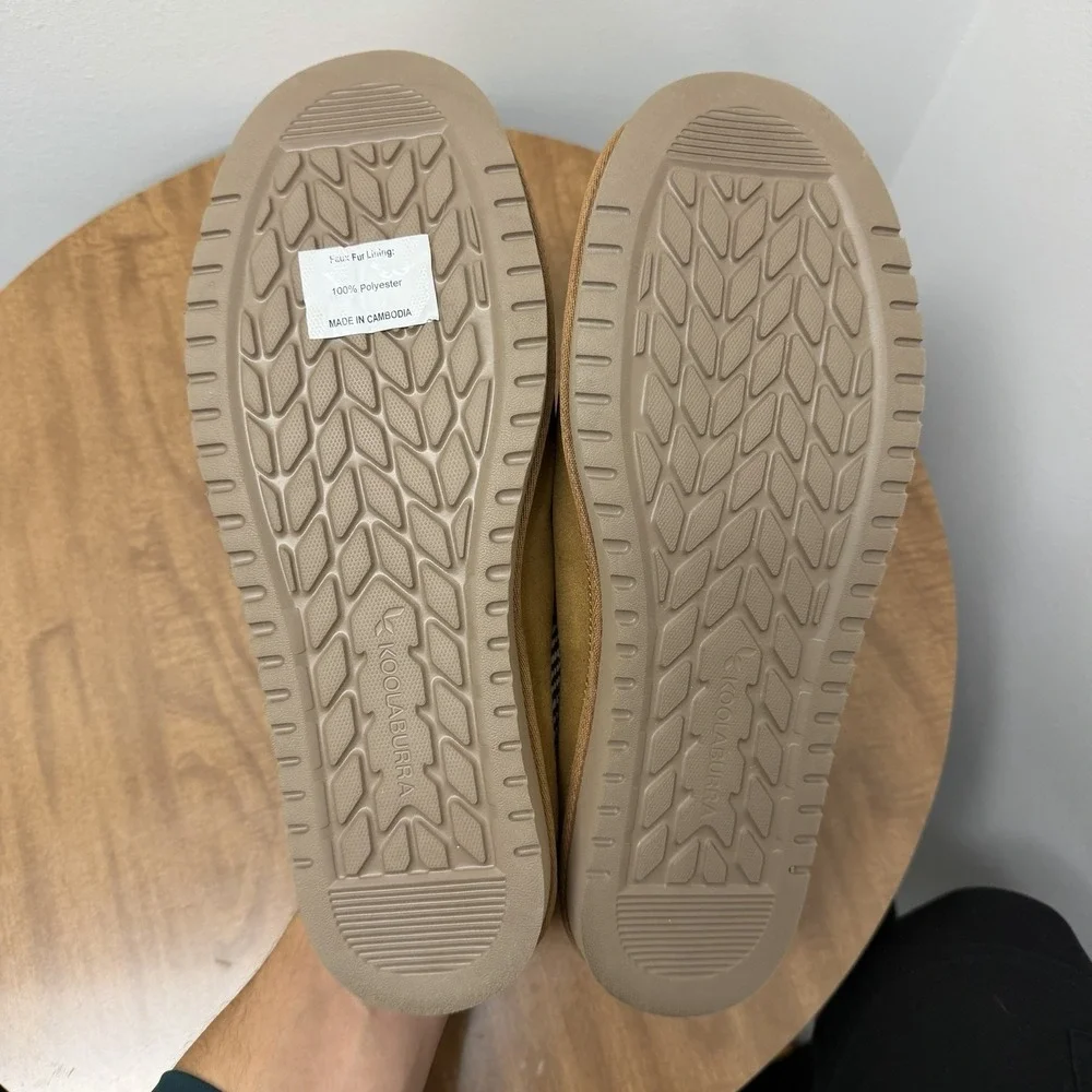 Koolaburra‎ by UGG Mens Burree Slipper US 13 EU 46 Chestnut Brown Suede